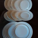 Set of 10 dessert plates Ceranord St Amand