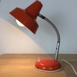 Vintage orange metal desk lamp