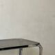 Hi-fi furniture sideboard/bar in smoked glass and chrome, 1970s design.