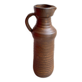 XXL Jan de Graaf vintage brown ceramic vase