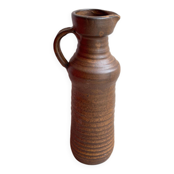 XXL Jan de Graaf vintage brown ceramic vase
