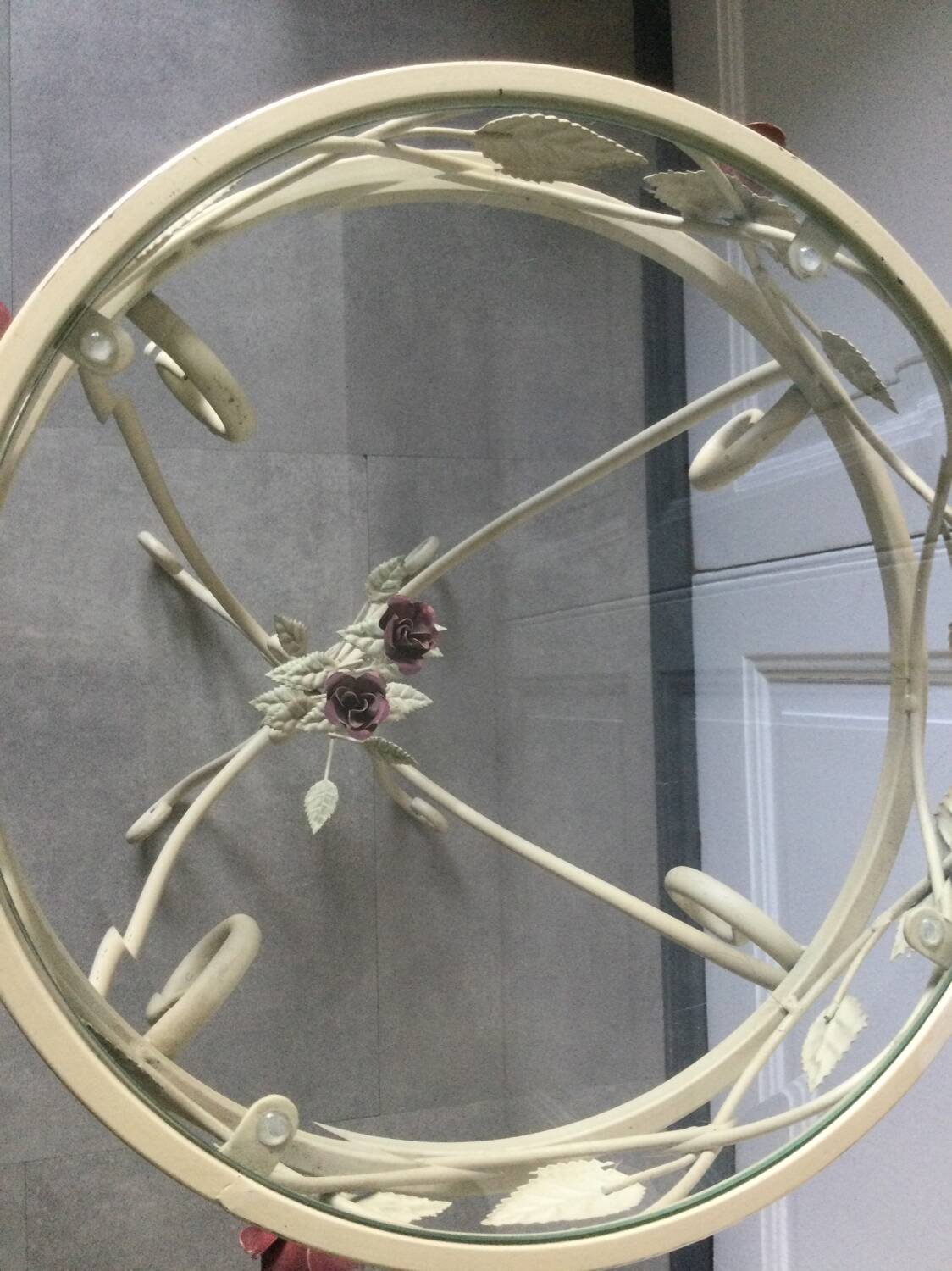 Art Nouveau style iron console