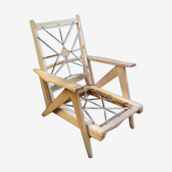 Lounge chair l'Extensif with compass feet