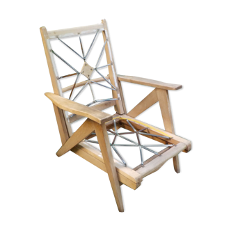 Lounge chair l'Extensif with compass feet