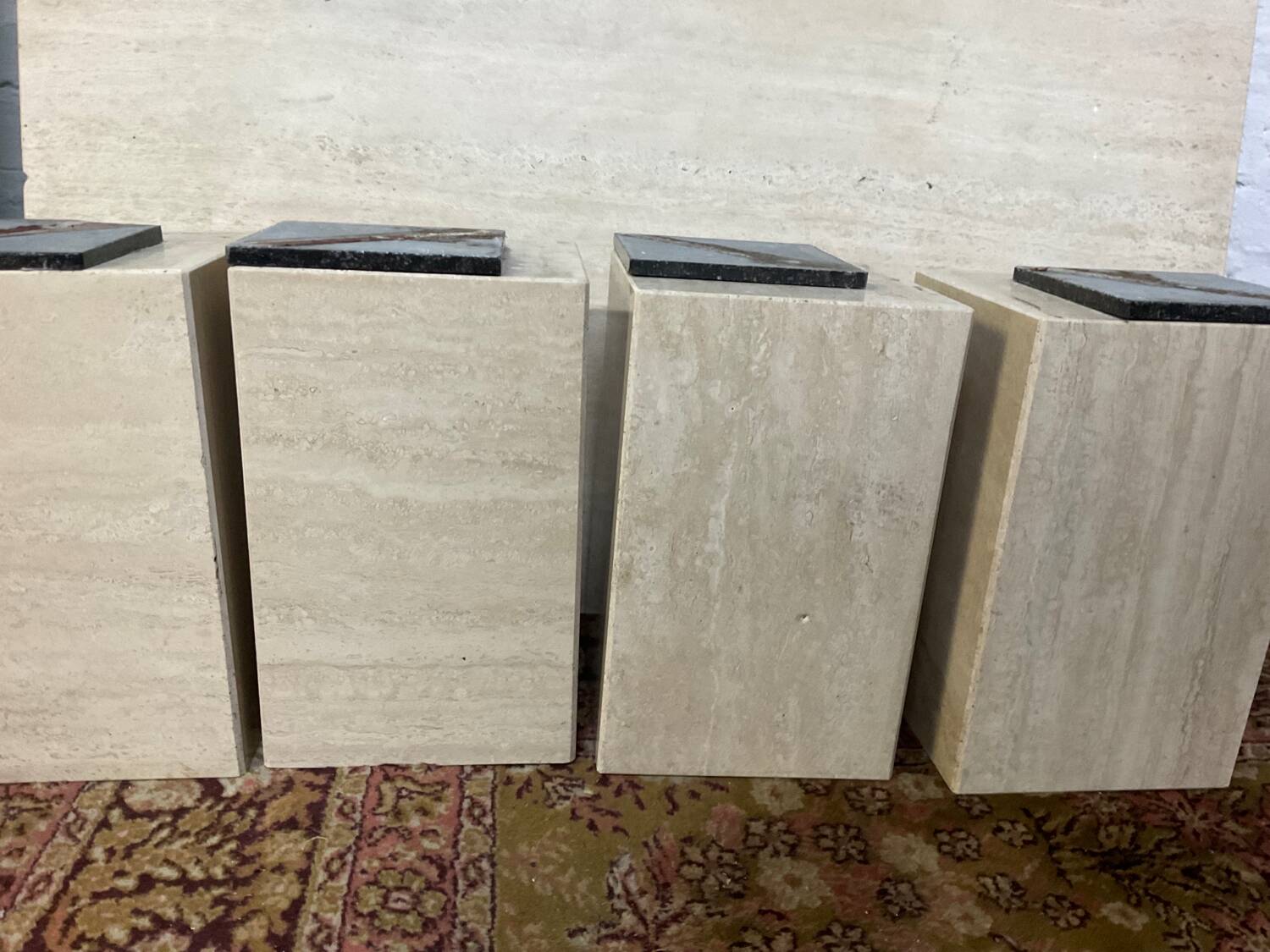 Travertine coffee table from the 70s