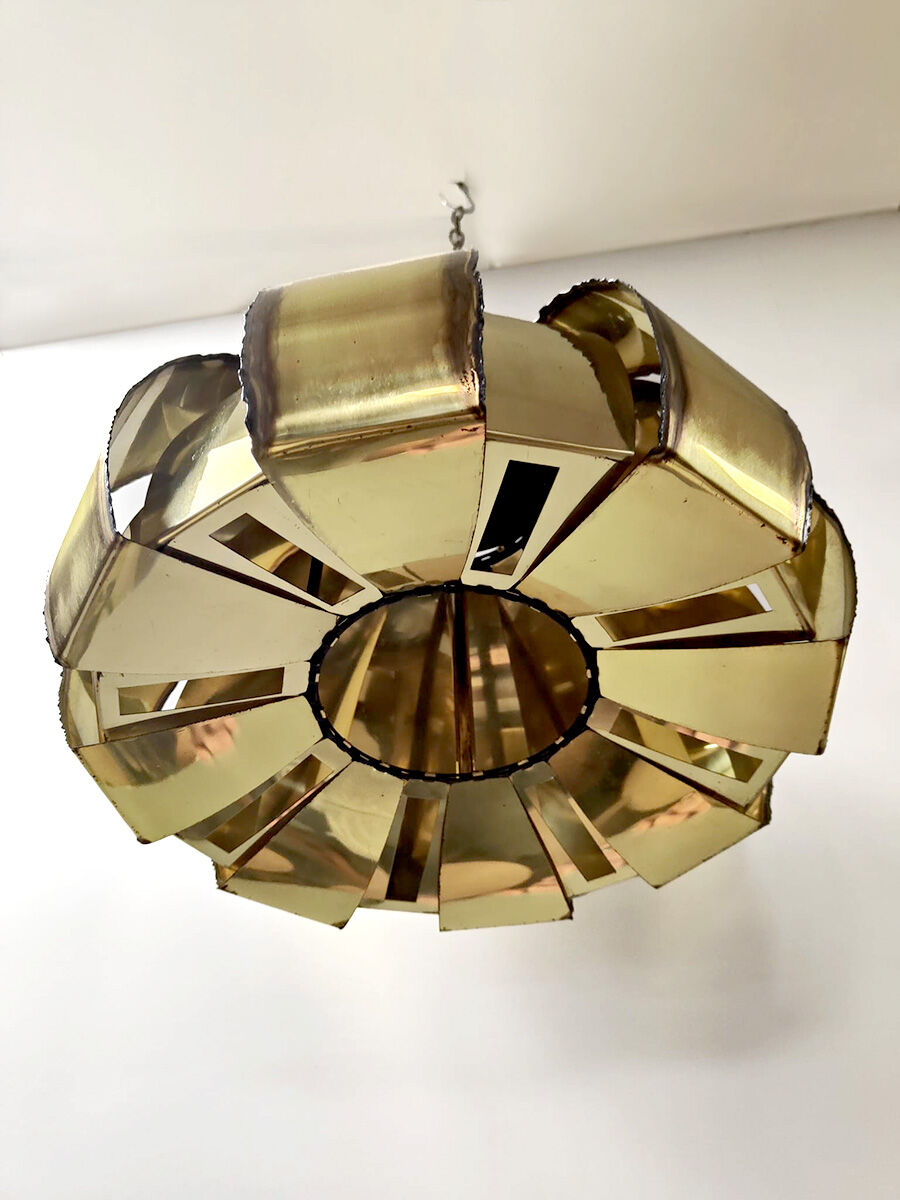 Vintage Danish brass pendant lamp
