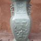 Vase chinois céladon (porcelaine verte), Chine époque Daoguang
