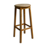 High wooden stool