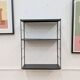 Vintage black metal shelf