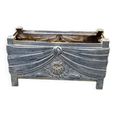 French Art Deco Cast Iron Enameled Jardiniere, 1930s
