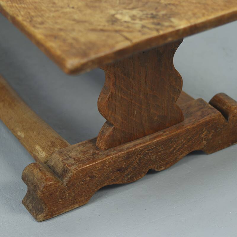 Rustic farmhouse oak refectory coffee table