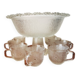 Salad bowl and 8 cups