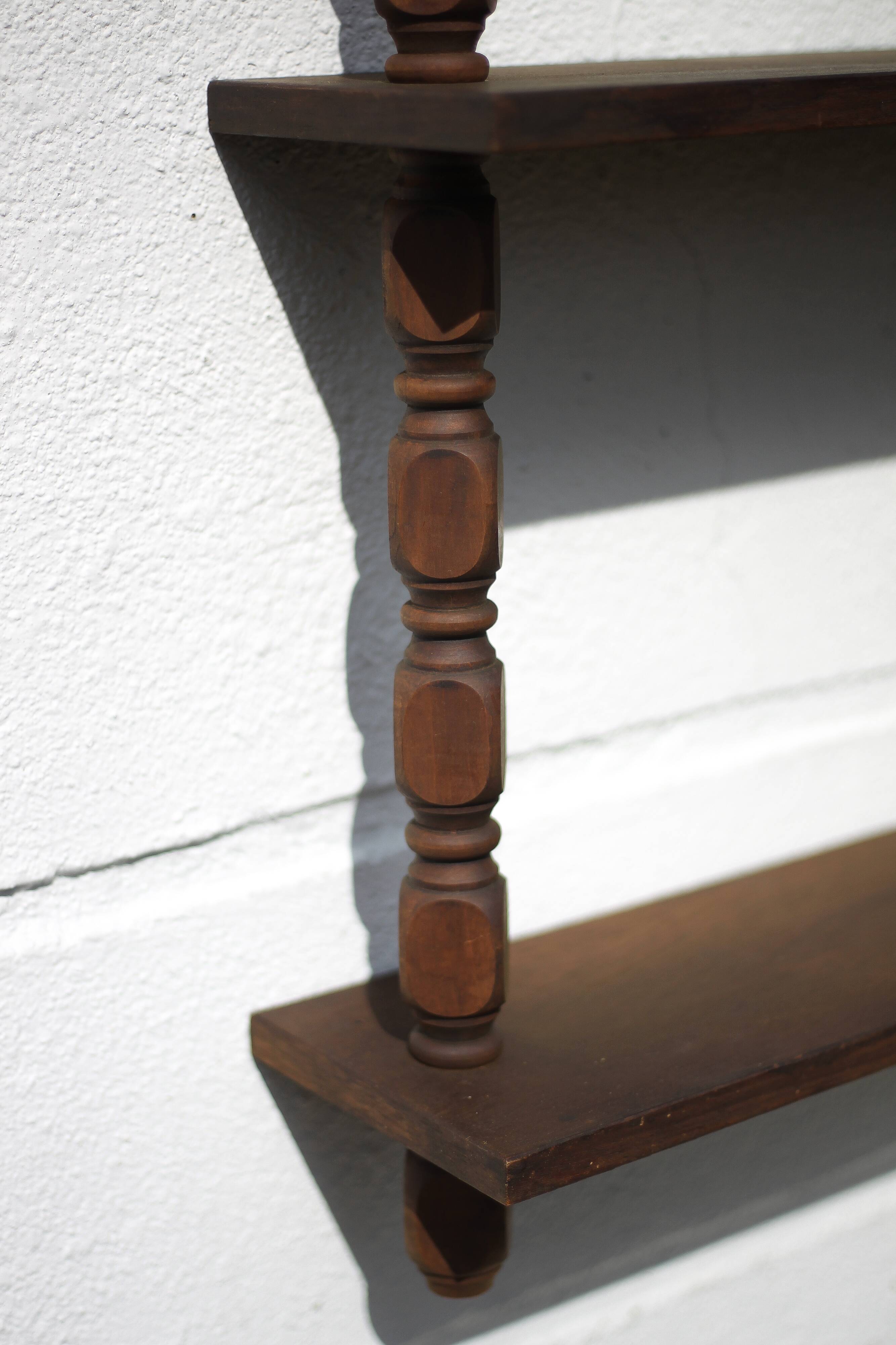 Vintage wooden shelf, vintage shelf, interior decoration