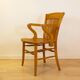 Vintage Spanish 1940s Oak Office Chair