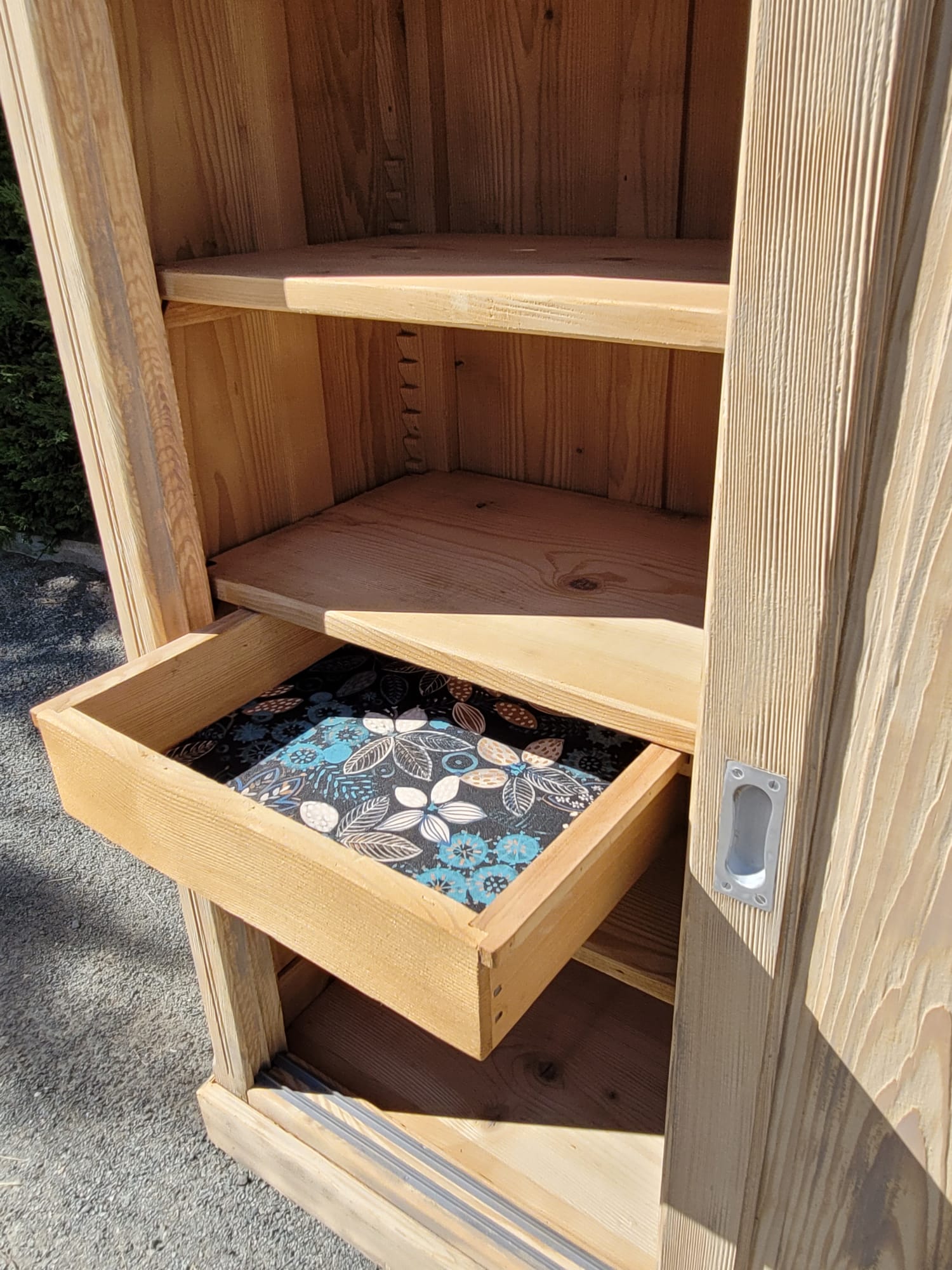 Furniture of trade counter buffet bahut infilade raw wood