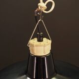 Black pendant lamp, Danish design, 1960s, production: Denmark