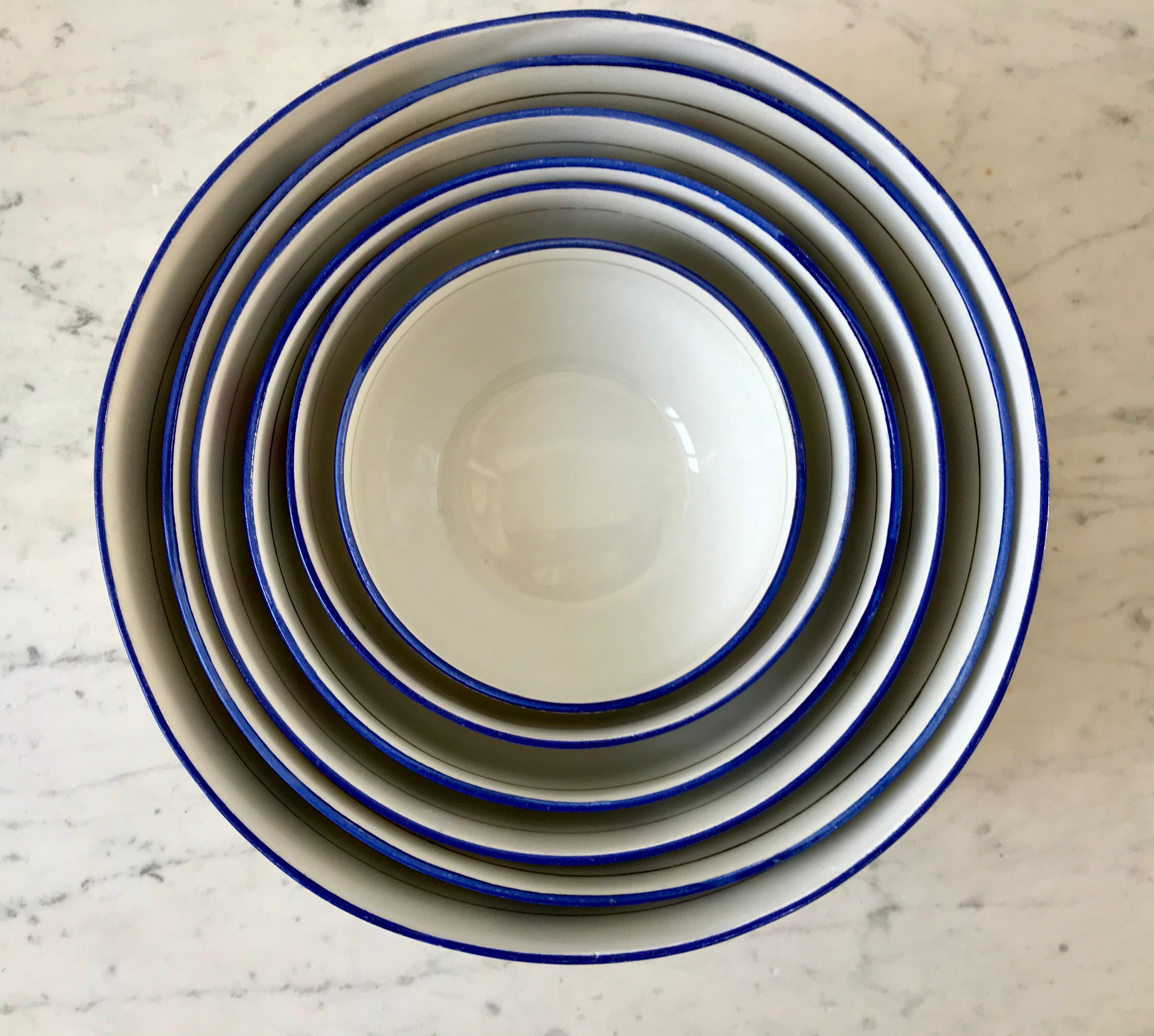 Saladiers gigognes porcelaine de Limoges années 50