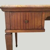 Wood and pink marble desk