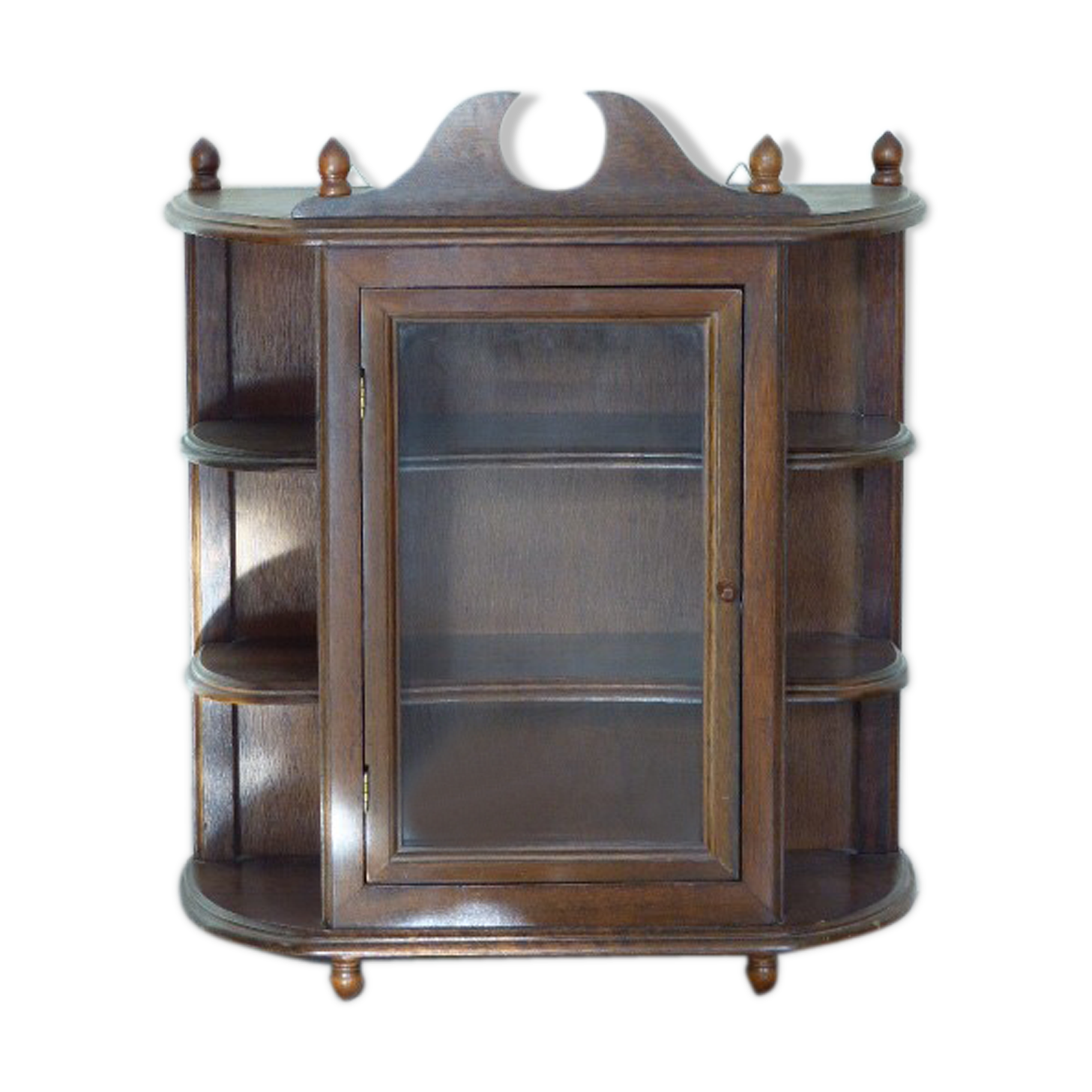 Solid wooden wall shelf