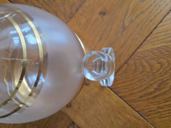 Carafe à liqueur ancienne Art Déco / 1950