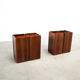 Rare rosewood side cabinets Afra Tobia Scarpa for Maxalto