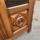 19th-century solid wood Spanish display cabinet 123x180cm