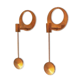 Arthur Pe brass wall candlesticks