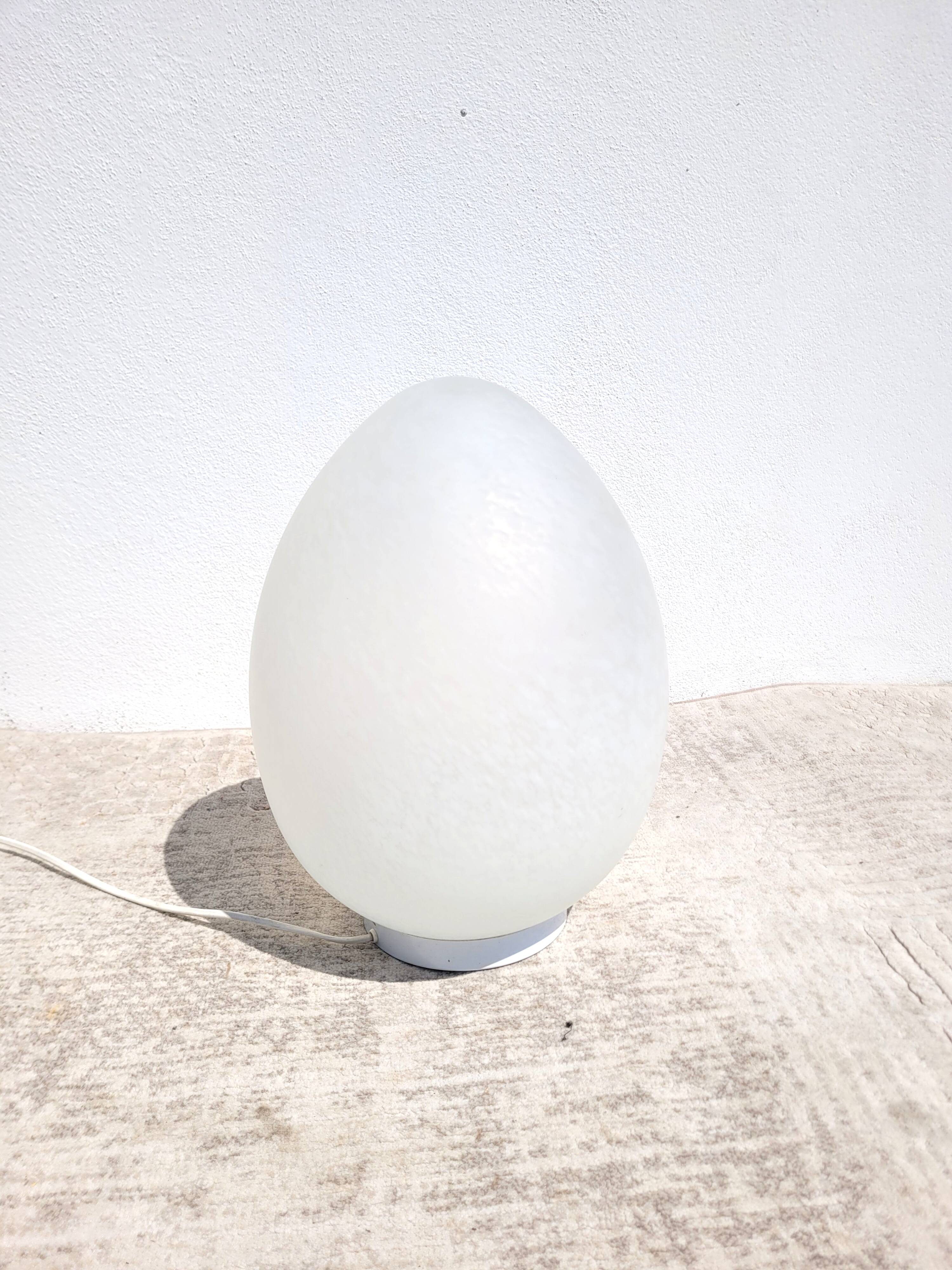 Large vintage egg lamp from the 80s