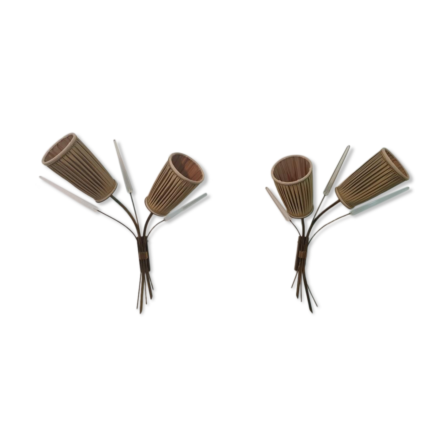 LUNEL wall lamps - Pair of vintage wall lamps - Antique light fixtures