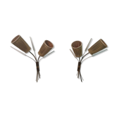 LUNEL wall lamps - Pair of vintage wall lamps - Antique light fixtures
