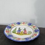 Quimper Breton decorative plate