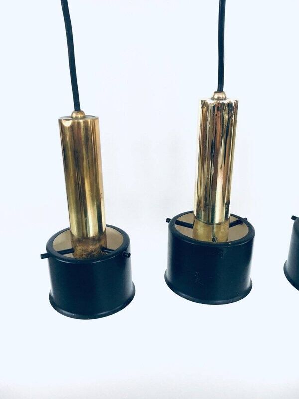 Italian Pendant Lamps, Italy, 1960s, Set of 4