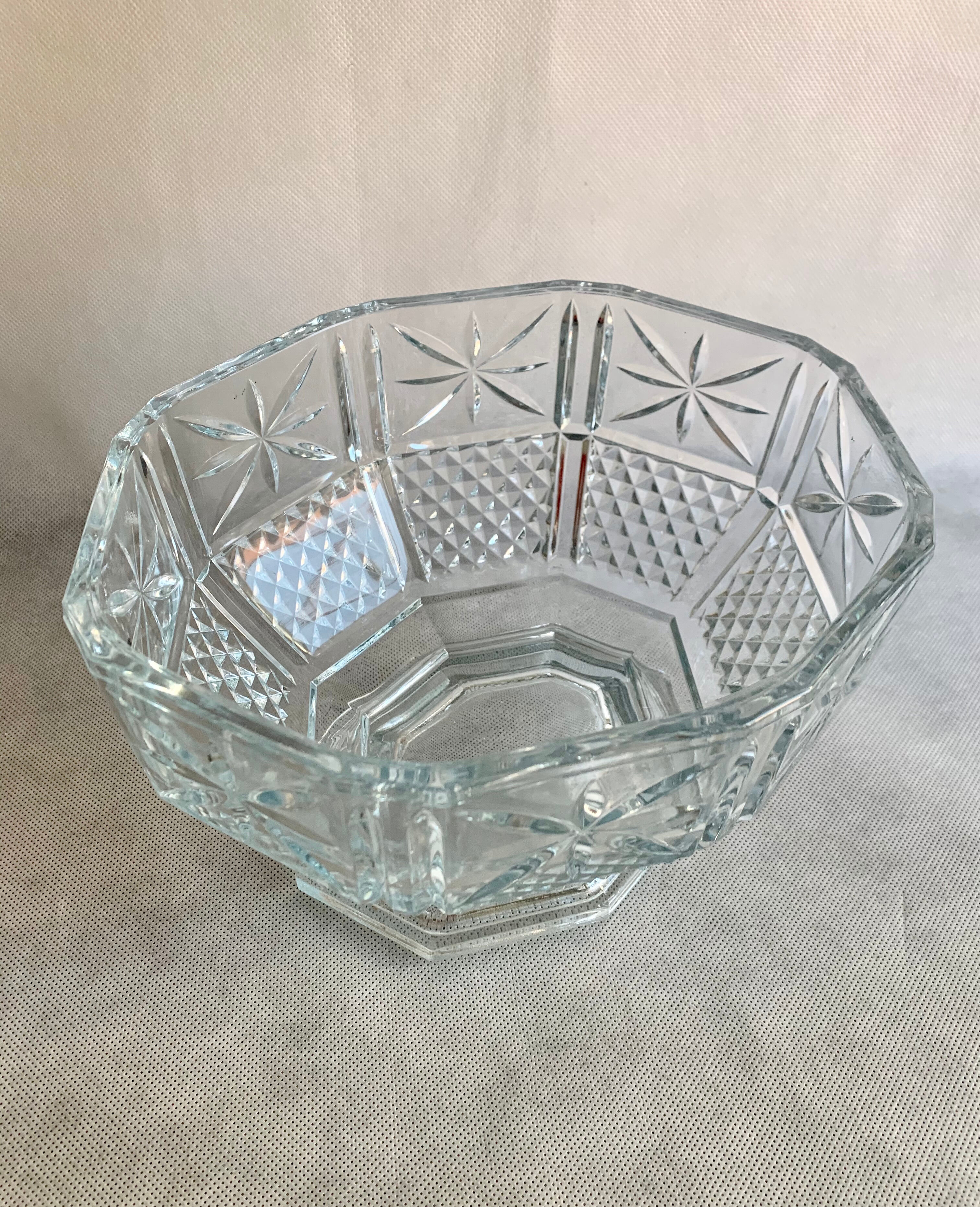 Glass fruit dish, 1960s