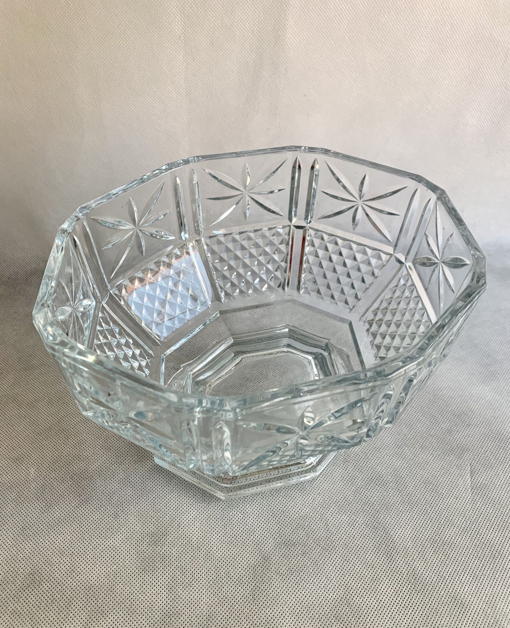 Plat de fruits en verre, années 1960