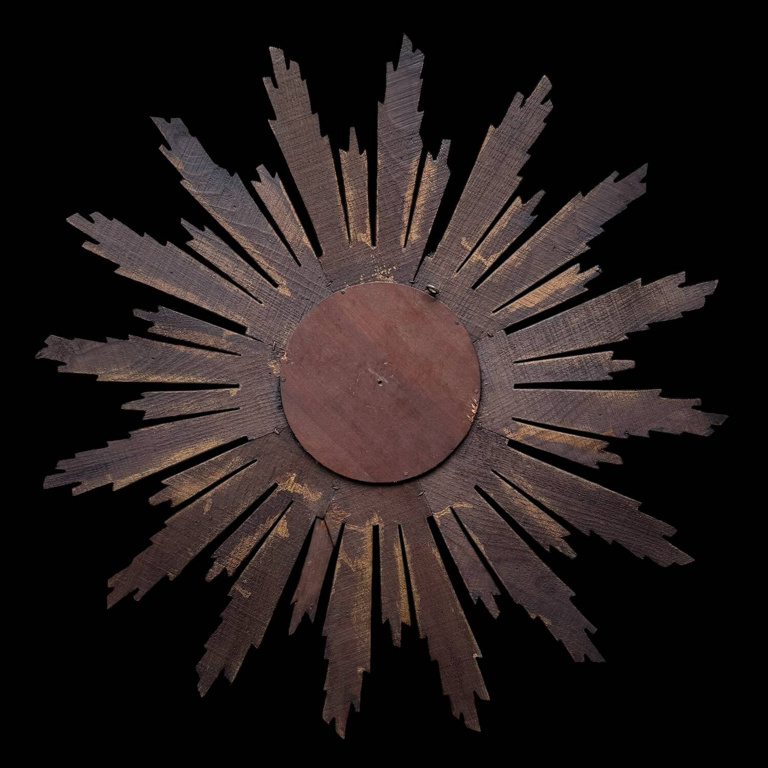 Wooden witch sun mirror 1950