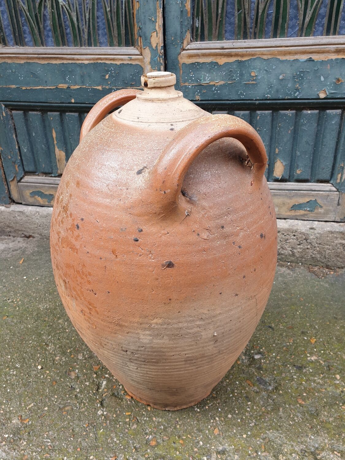 Large old jar high 55 cm terracotta