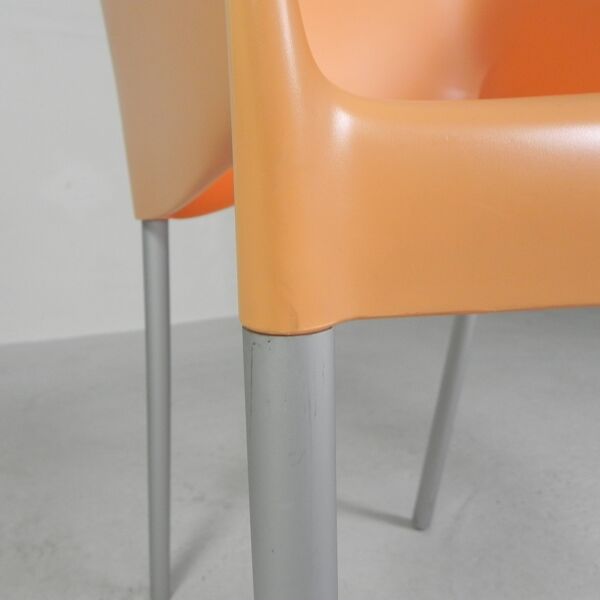 Set of 2 Dr NO chairs by Starck for Kartell, 1990s