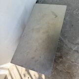 Handcrafted metal coffee table from the 1970s