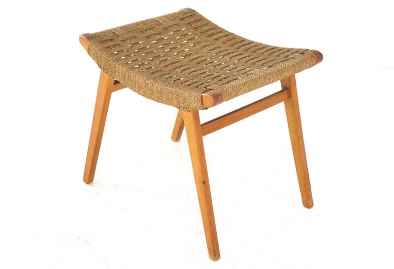 Footstool in the style of Audoux Minet | mid century modern vintage design