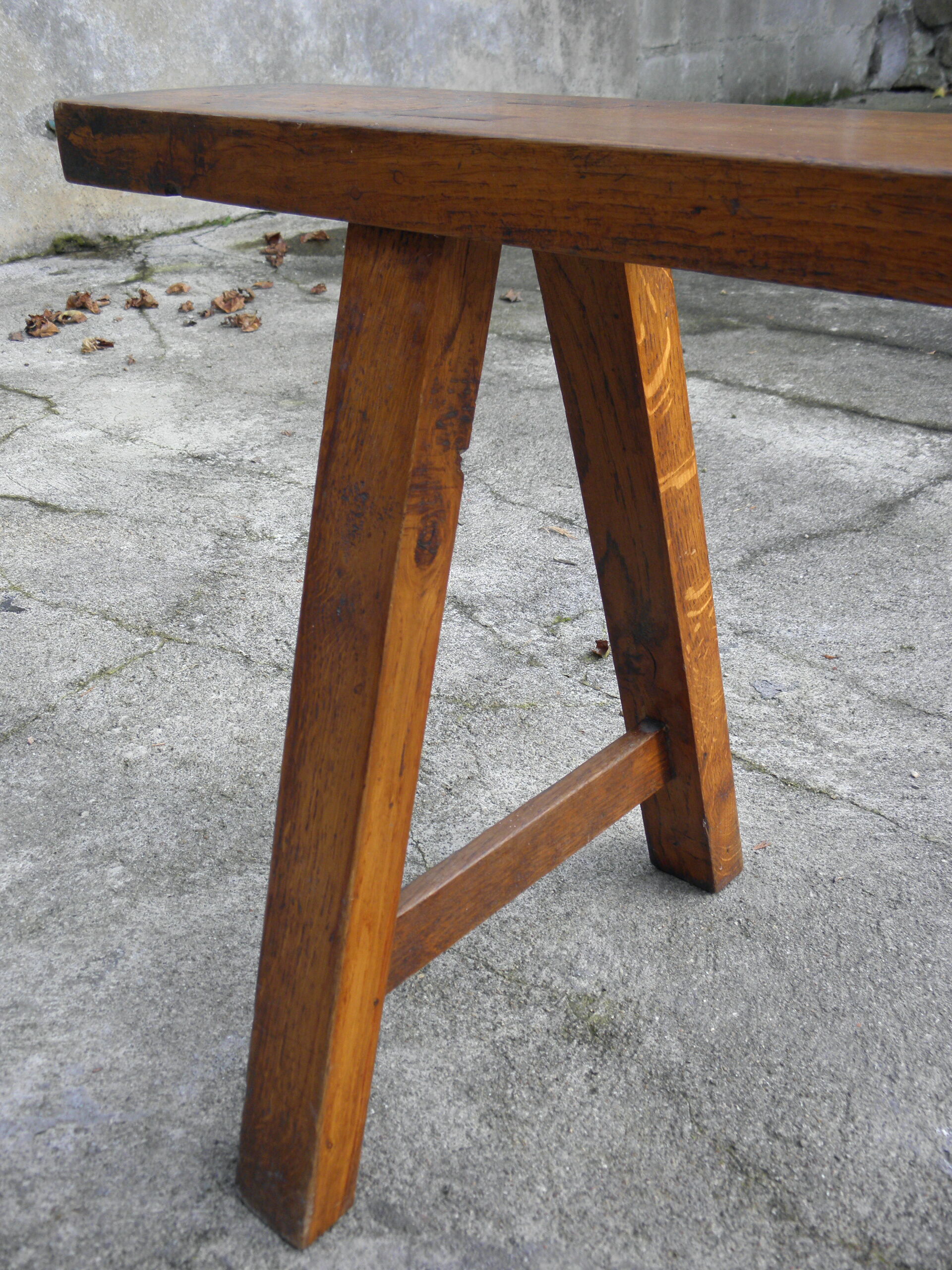 170 cm oak farm bench