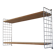 Étagère murale style String en métal et bois - mid.XXeme
