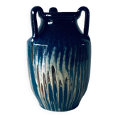 Ancienne poterie savoyarde, couleurs mélangées avec anses