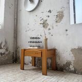 Solid elm bedside table Maison Regain