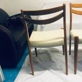 Lot of 4 danish chairs 1950