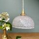 Vintage Clichy White Glass Pendant Lampshade