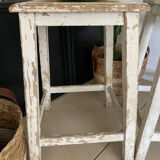 Old wooden painter's stools