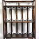 SHELF - BOOKCASE on legs in RATTAN
