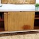 Meuble enfilade bois métal chromé
