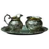 Vintage Silver Vessels, 1950s, Set of 3