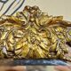 Miroir époque Napoléon III, seconde moitié du XIXe siècle en loupe et bronz